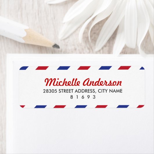 Airmail Return Address Labels (Insitu)