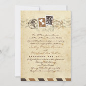  Airmail Stamps Love Letter Uitnodiging (Voorkant)