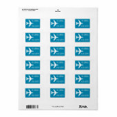 Airmail sticker, effect etiket (Full Sheet)