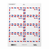 Airmail Sticker Labels - Reis, Liefde, Celebrate! (Full Sheet)