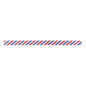 Airmail Stripe Patroon Satijnen Lint (Voorkant)