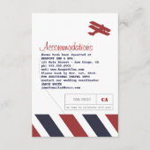 Airmail Travel and Hotel Insert Card Informatiekaartje (Voorkant)