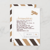 Airmail Travel and Hotel Insert Card Informatiekaartje (Voorkant / Achterkant)