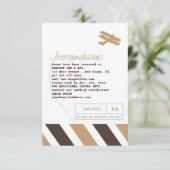 Airmail Travel and Hotel Insert Card Informatiekaartje (Staand voorkant)