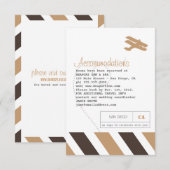Airmail Travel Information Insert Card Informatiekaartje (Voorkant / Achterkant)
