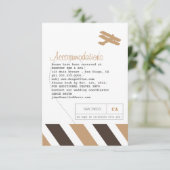 Airmail Travel Information Insert Card Informatiekaartje (Staand voorkant)
