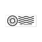 Airmail Vakantie groetstempel Rubberstempel (Afrduk)