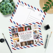 Airmail Wat Een Jaar Overzicht 12 Foto Collage Feestdagenkaart