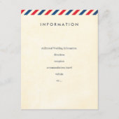 Airmail Wedding Insert Informatiekaartje (Voorkant)