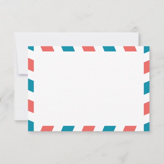 Airmail Wedding RSVP (Achterkant)