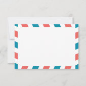 Airmail Wedding RSVP Kaartje (Achterkant)