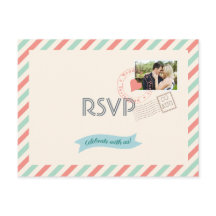  Airmail Wedding RSVP met foto