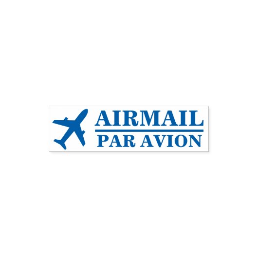 Airmail Zelfinktende Stempel (Design)