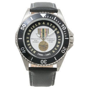 AIRMAN 3 CAMPAIGN STARS Desert Storm Horloge
