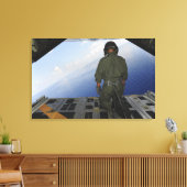 Airman houdt zich aan de wateren van de Golf van M Canvas Afdruk (Insitu (Woonkamer))