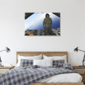 Airman houdt zich aan de wateren van de Golf van M Canvas Afdruk (Insitu (Slaapkamer))