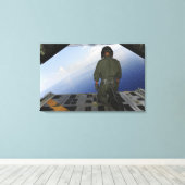 Airman houdt zich aan de wateren van de Golf van M Canvas Afdruk (Insitu (Houten vloer))