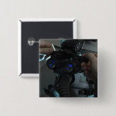 Airman past de eyespan aan vierkante button 5,1 cm (Voorkant /achterkant)