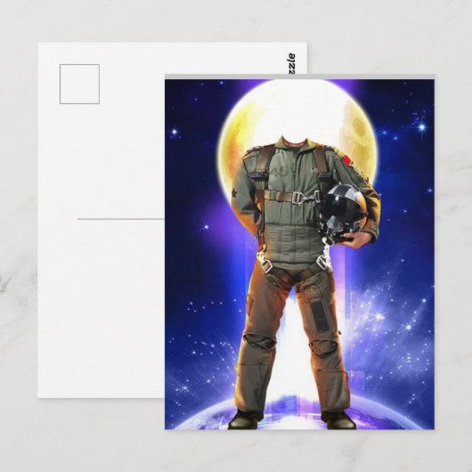 Airman Style Poster Card Briefkaart (Voorkant / Achterkant)