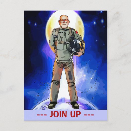 Airman Style Poster Card Briefkaart (Voorkant)