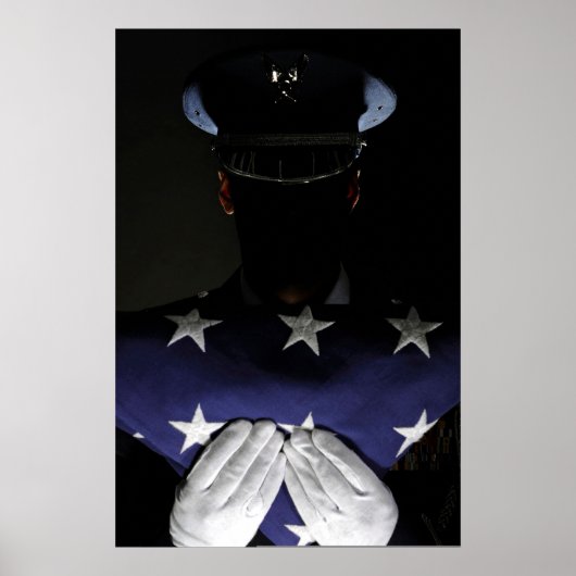 Airman toegewezen aan Base Honor Guard Poster (Voorkant)