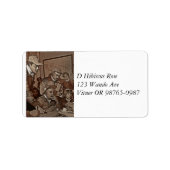 Airmen ontvangen hun orders etiket (Voorkant)