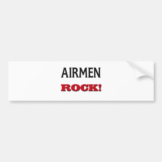 Airmen Rock Bumpersticker (Voorkant)