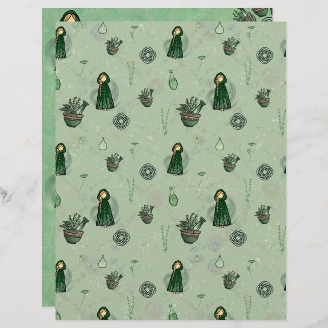 Airmid, Keltische godin van de genezing (Voorkant / Achterkant)