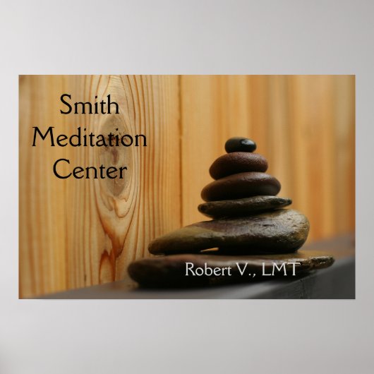 airn Meditation Stones Poster (Voorkant)