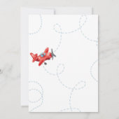 Airplane Aviation Any Age Birthday Party  Bedankkaart (Achterkant)