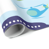 Airplane Aviation Theme Gift Wrap Cadeaupapier (Rol Hoek)