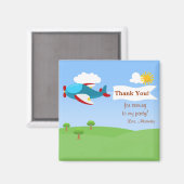Airplane Banner Boy Dank u Magnet (Voorkant / Achterkant)