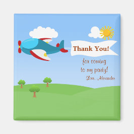 Airplane Banner Boy Dank u Magnet