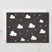 Airplane Birthday Photo Invitation | Time Files Kaart (Achterkant)