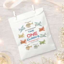 Airplane Boy 1st Birthday | Fun Sky Theme Party Bedankzakje