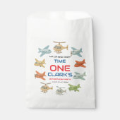 Airplane Boy 1st Birthday | Fun Sky Theme Party Bedankzakje (Voorkant)