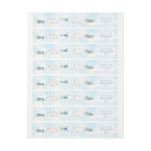 Airplane Boy Baptism Birthday Party Return Address (Vel)