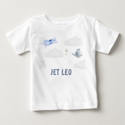 Airplane Boy Personalized T-Shirt for Kind (Voorkant)