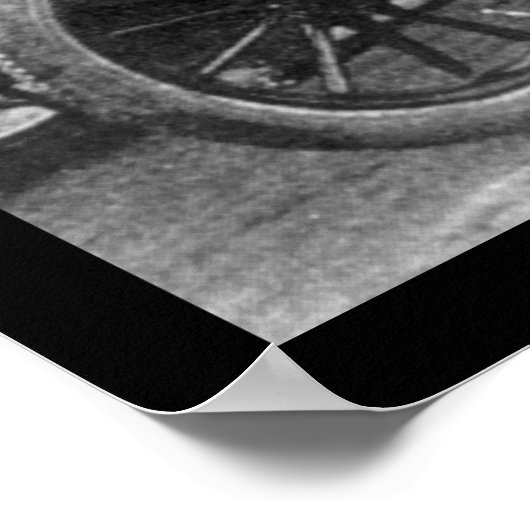 Airplane Car 1909 van Santos Dumont Poster (Hoek)