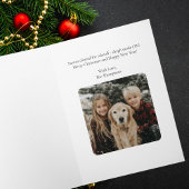 Airplane Christmas Tree Family Photo Simple Custom Kaart