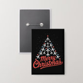Airplane Christmas Tree Pilot Button (Voorkant / Achterkant)