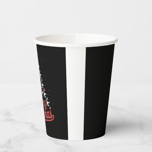 Airplane Christmas Tree Pilot Papieren Bekers (Links)