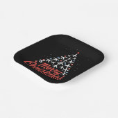 Airplane Christmas Tree Pilot Papieren Bordje (Gebogen)