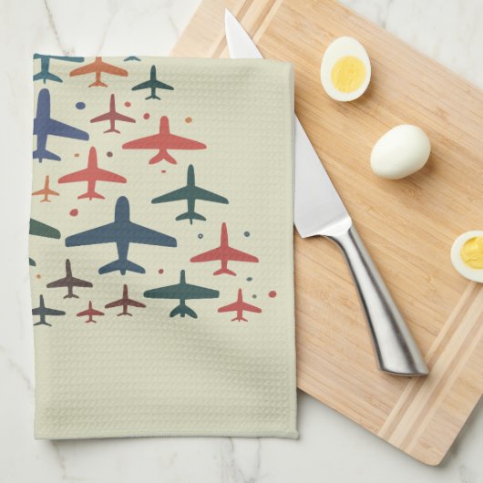 Airplane Christmas Tree Retro Pilot Flying Flight  Theedoek (Quarter Fold)