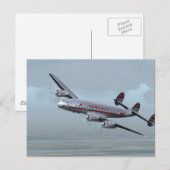 AIRPLANE CONSTELLATIE — VLIEGTUIG HISTORY! BRIEFKAART (Voorkant / Achterkant)