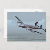 AIRPLANE CONSTELLATIE — VLIEGTUIG HISTORY! BRIEFKAART (Voorkant / Achterkant)