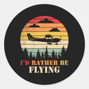 Airplane Decoration Aviation Decor Aviation Quotes Ronde Sticker