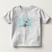 "Airplane dogfight" kindershirt. Kinder Shirts (Voorkant)