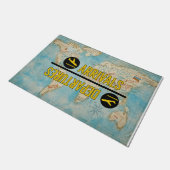 Airplane Doormat, Airport Doormat Deurmat (Schuin)
