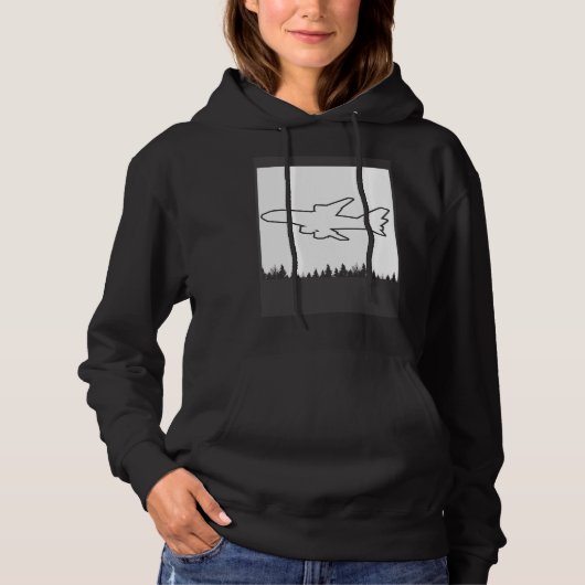 Airplane Flying  Traveling Hoodie (Voorkant)